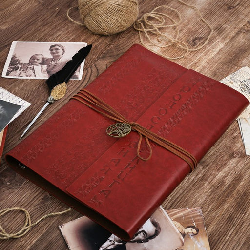 Родословная книга «Наш род», с пером, 56 листов, коричневый, 35×25 см