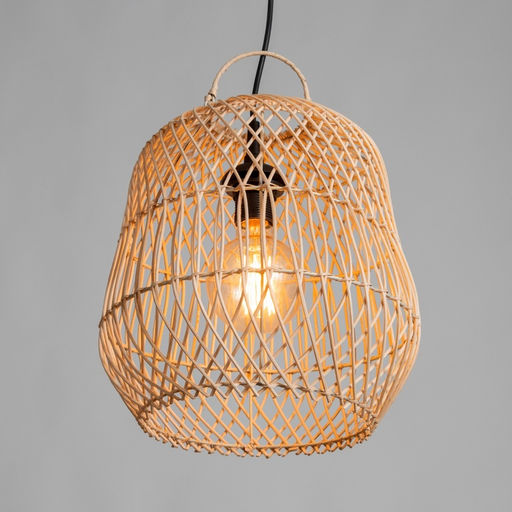 Светильник потолочный из ротанга «Арис», 1×120 Вт, Е27, 30×30×30 см