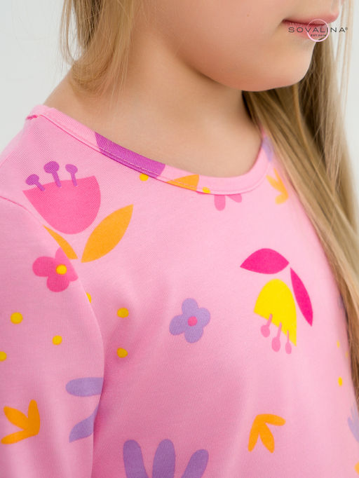 Костюм Алиса цветы барби-фуксия - Sovalina фото 32