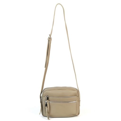 Женская кожаная сумка кросс-боди 20950 Хаки - Cidirro фото 2