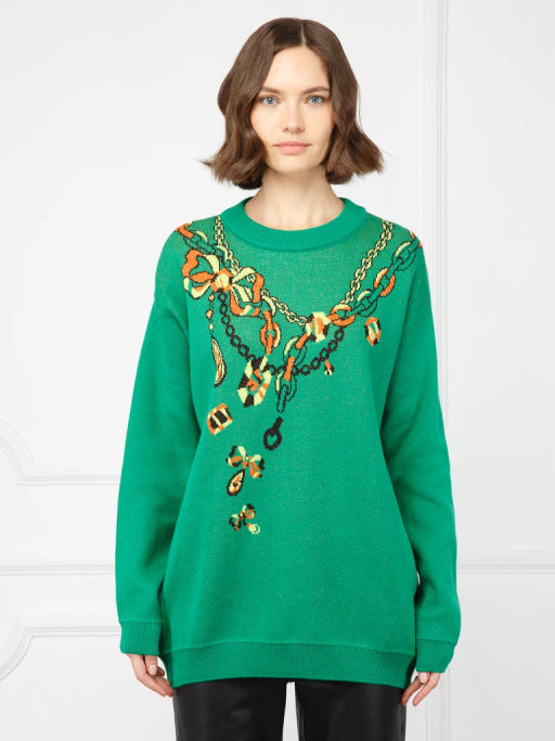 Джемпер женский ZZ-07012 green