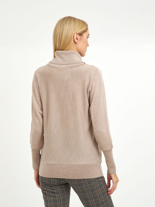 водолазка женская бежевая из шерсти - Glenfield фото 8