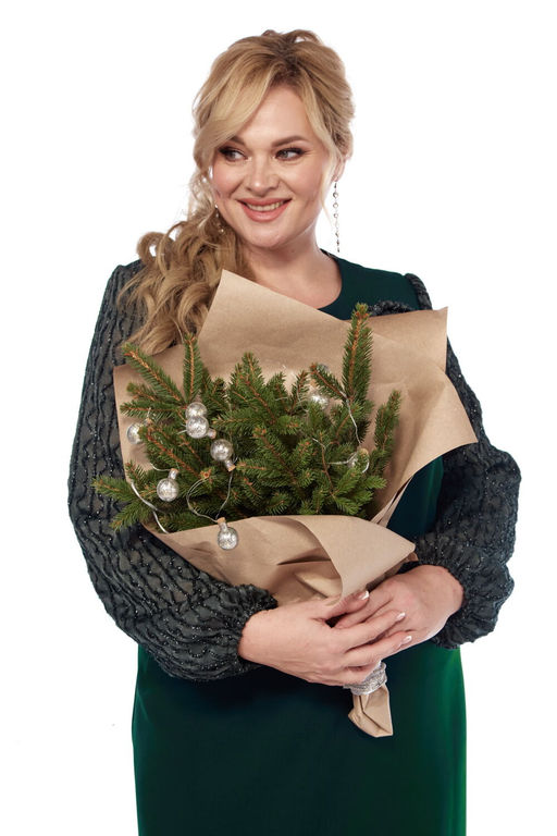 Платье VILENA 1043 черный+леопард  фото 32