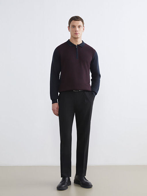 Polo Yaka Erkek Triko Kazak