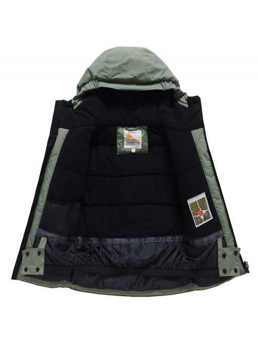 Горнолыжный костюм зимний для мальчика цвета хаки 9517Kh