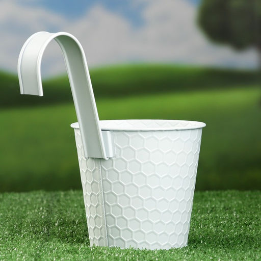 Кашпо подвесное «Ведерко Линда», 12×10×13 см, белое