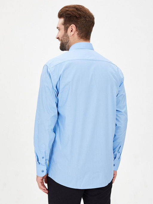 Сорочка мужская длинный рукав GREG 220/119/BL_V  фото 3