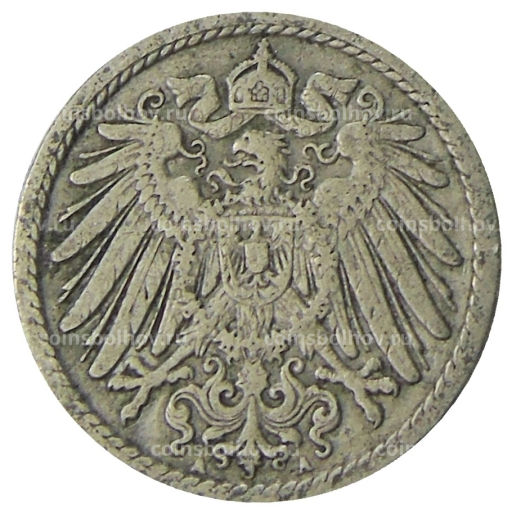 5 пфеннигов 1905 года A Германия