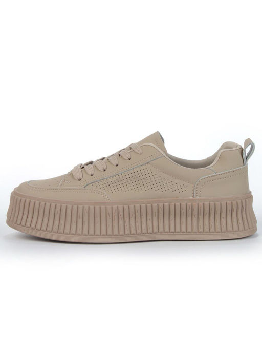 05-P8201-2 DK. BEIGE Кроссовки женские (натуральная кожа) - Фабричный китай фото 6