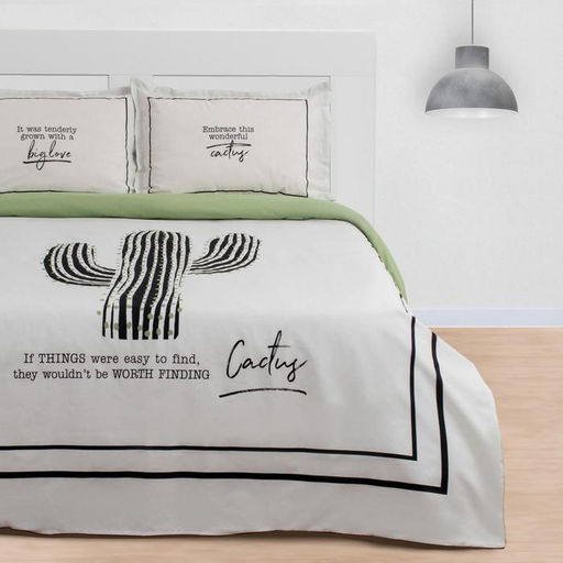 Постельное бельё Этель 2 сп Кактус 175х215 см, 200х220 см, 50х70+3 см - 2 шт  фото 20
