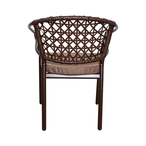 Стул Латте металлический, с подушкой, коричневый - Simaland фото 2