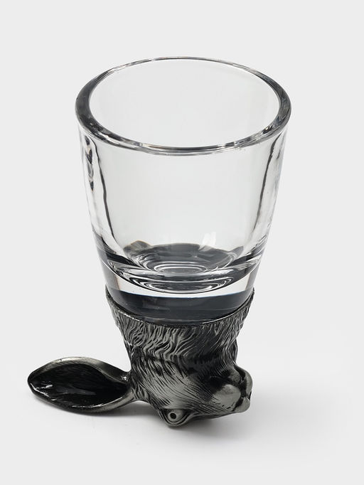 Подарочный набор рюмок-перевёртышей «Настоящему мужчине», на 3 персоны, рюмка 50 мл, стекло, металл