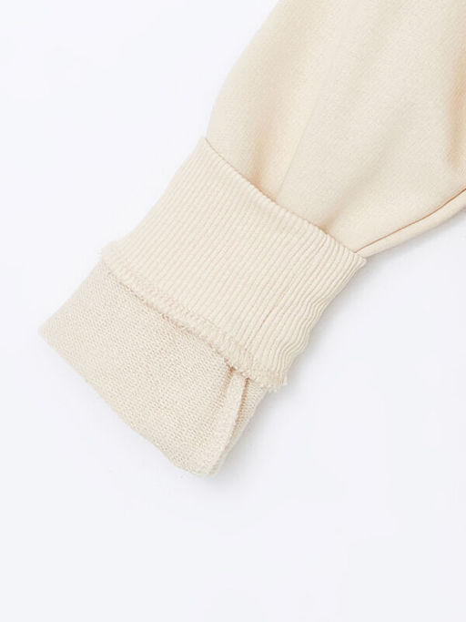Bisiklet Yaka Bask?l? Uzun Kollu Erkek ?ocuk Sweatshirt