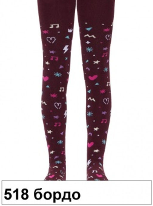 Колготки дет. SOF-TIKI 7С-38СП, 128-134 (10) - 518 бордо - Conte elegant фото 2