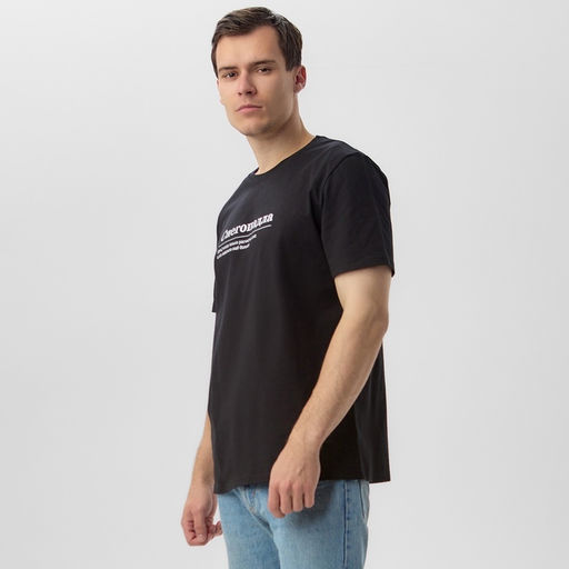 Футболка мужская KAFTAN «Снегопадла», размер XL, чёрная