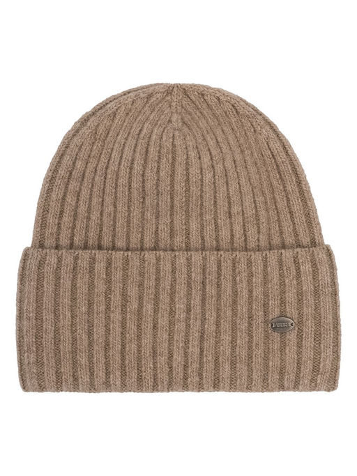 Шапка жен. пух енот+шерсть+виск LB-N88068 beige