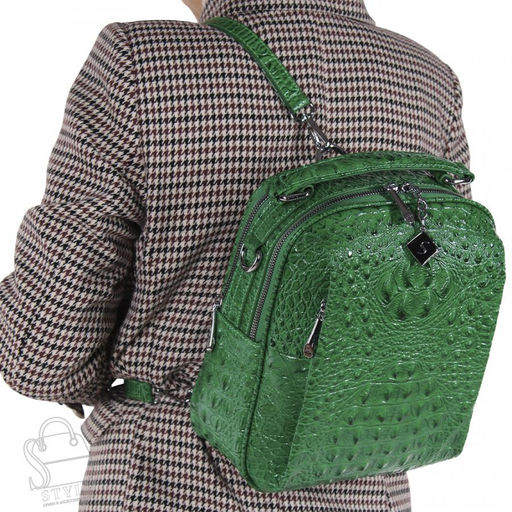 Рюкзак женский 69123-1 green Velina Fabbiano-Safenta/50 в Новосибирске