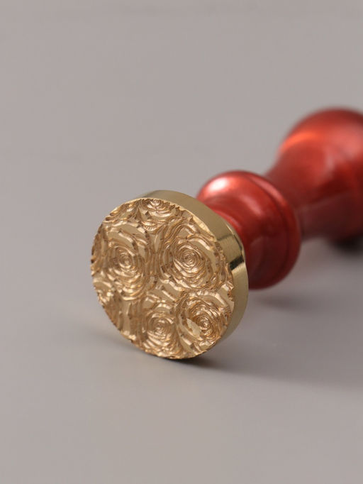 Печать для сургуча с пластиковой ручкой «Розы», 6.3×2.5×2.5 см