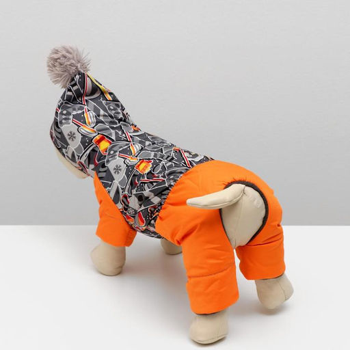 Комбинезон для животных Принт, флис, 3XL (ДС 36-38, ОШ 35-37, ОГ 48-52 см), микс - Simaland фото 3