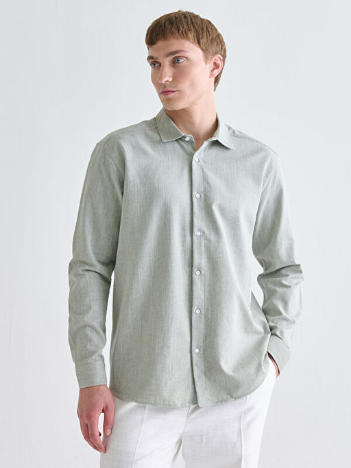 Regular Fit Uzun Kollu Arm?rl? Erkek G?mlek