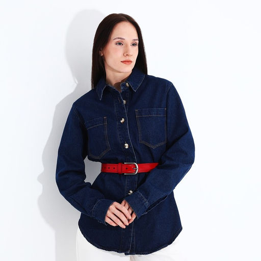 Ремень женский, ширина 3,2 см, винт, пряжка металл, цвет красный - Simaland фото 3