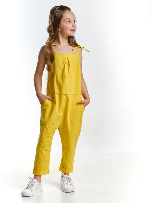 Комбинезон для девочки UD 7194 горчичный - Mini maxi фото 3