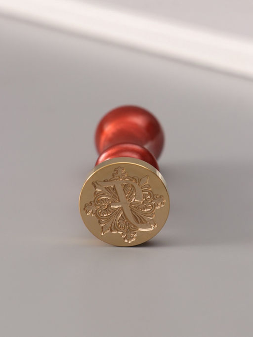 Печать для сургуча с пластиковой ручкой «Буква F на вензеле», 2.5×2.5×6.3 см