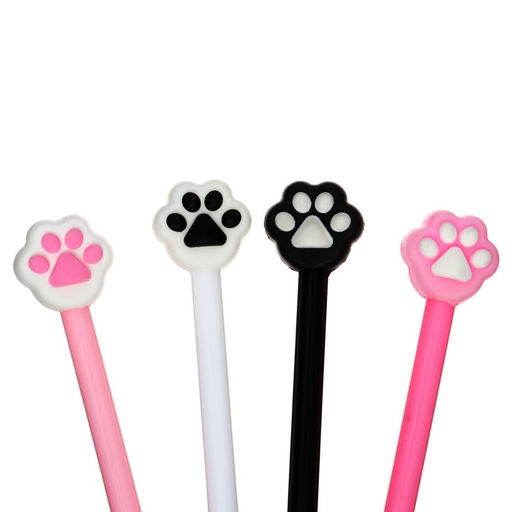 Цена за 12 шт. Ручка - прикол гелевая Кошачья лапка, МИКС - Calligrata фото 4