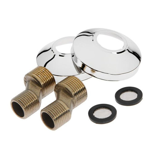 Смеситель для ванны Accoona A87177, двухвентильный, с душевым набором, силумин, хром