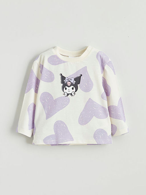 Kuromi Bask?l? K?z Bebek Ti??rt ve Tayt