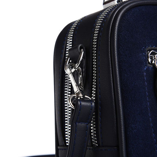 Сумка-саквояж на молнии, цвет синий - Simaland фото 5