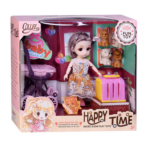 Кукла с аксессуарами "Хейли и её питомец" в коробке