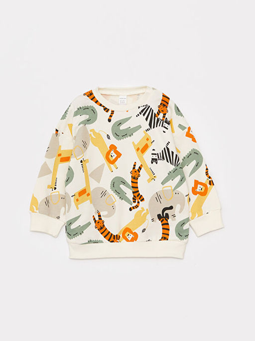 Bisiklet Yaka Bask?l? Erkek Bebek Pijama Tak?m - Waikiki фото 2