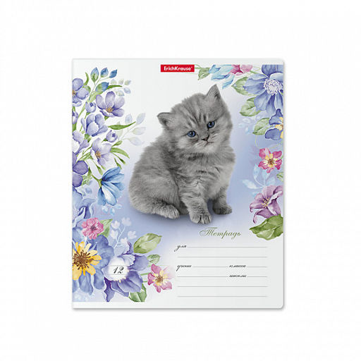 Цена за 280 шт. Тетрадь школьная ученическая ErichKrause Мурзики, 12 листов, клетка (в плёнке по 10 шт.)  фото 18