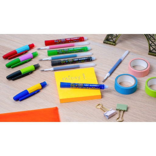 Ручка гелевая стираемая BIC Gelocity Illusion, узел 0.7 мм, чернила чёрные, цена за 1 шт.  фото 7