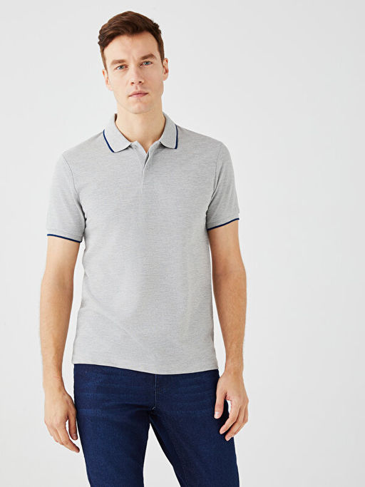 Polo Yaka K?sa Kollu Pike Erkek Ti??rt