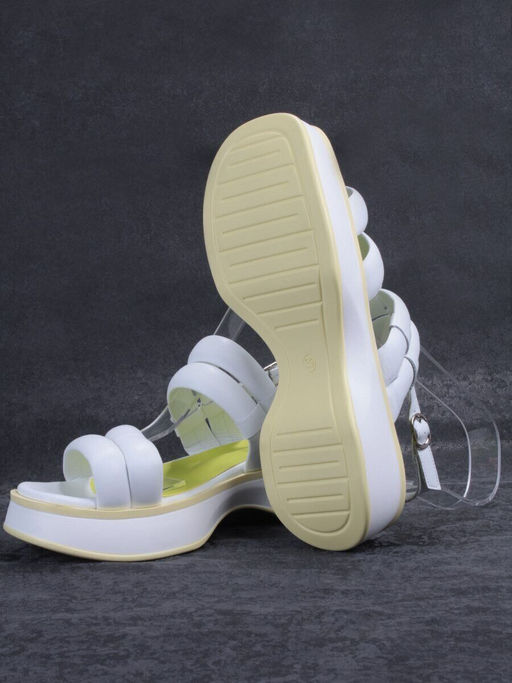 08-PEL266-2 WHITE Босоножки женские (натуральная кожа)