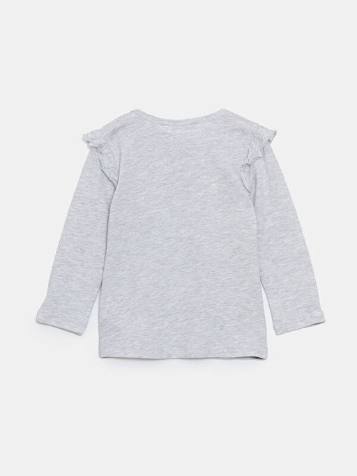 Bisiklet Yaka Minnie Mouse Bask?l? K?z ?ocuk Pijama Tak?m?