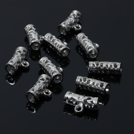 Держатель для кулона 2,2х1,2х0,8см, (набор 10шт), цвет серебро