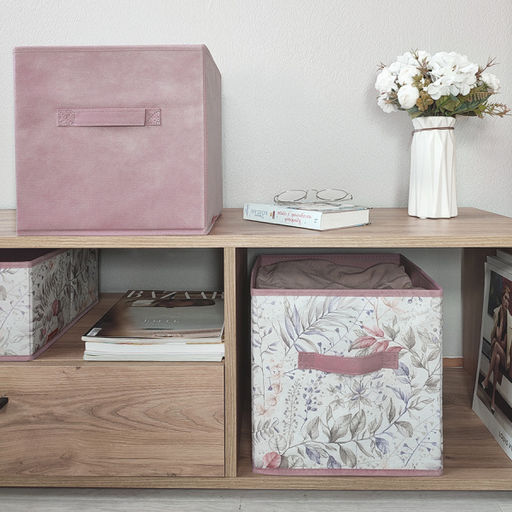 VAL BL-BOX-2SL Короба стеллажные, 28*28*28 см, набор 3 шт., BOTANIC LILAC, шт