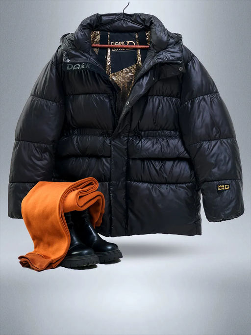 Куртка женская DARK LUXE, с капюшоном, оверсайз - Saimaa фото 18