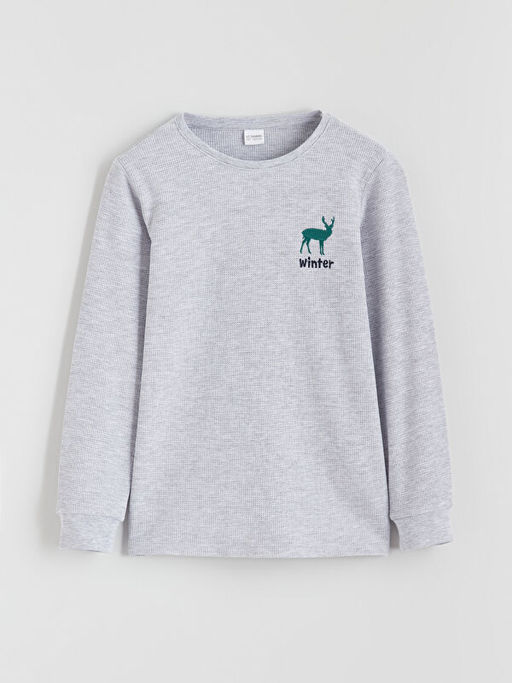 Bisiklet Yaka Erkek ?ocuk Pijama Tak?m?