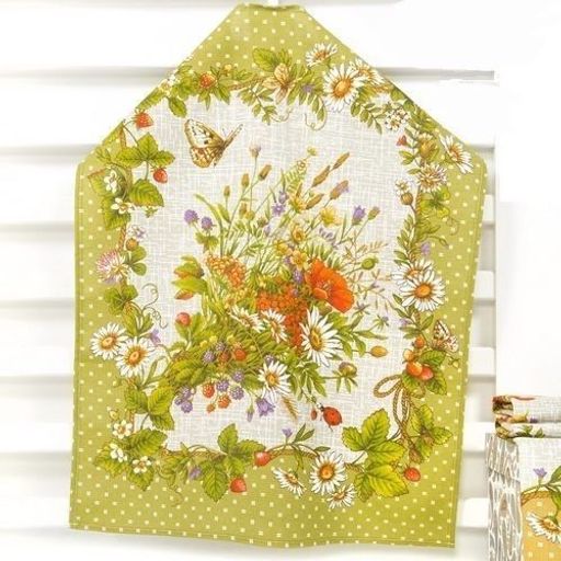 К-т полотенец Береста 50*60 см. - 3 шт. рогожка хлопок 100% - Лен поволжья фото 2