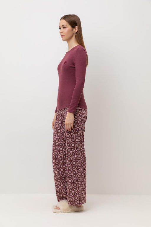 Е 20173/красно-коричневый,роза востока пижама жен - Very neat фото 4