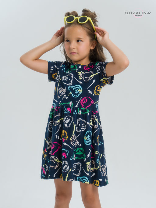 Платье Лето цветные мишки - Sovalina фото 3