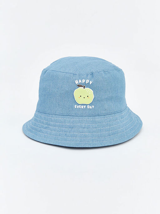 Bask?l? Erkek Bebek Bucket ?apka