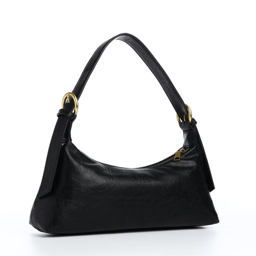 Сумка женская багет на молнии, цвет чёрный - Simaland фото 3