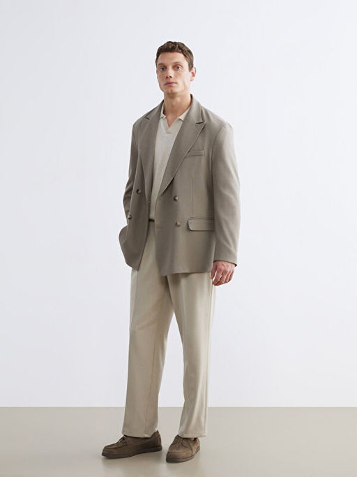 Standart Kal?p Erkek Blazer Ceket