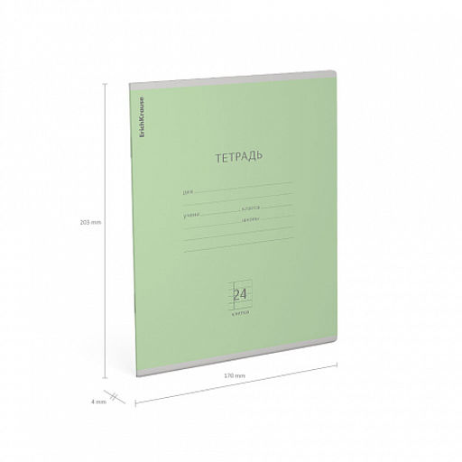 Цена за 160 шт. Тетрадь школьная ученическая ErichKrause Классика желтая, 24 листа, линейка (в плёнке по 10 шт.)  фото 26