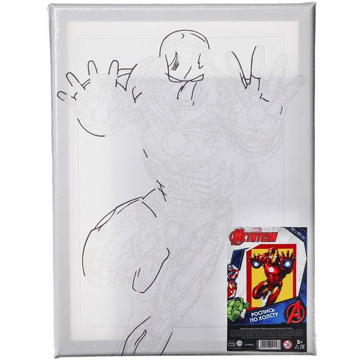 Картина по номерам с подрамником «Железный человек», 30×40 см, Мстители